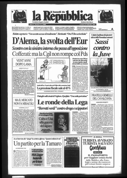 Il lunedì de La repubblica